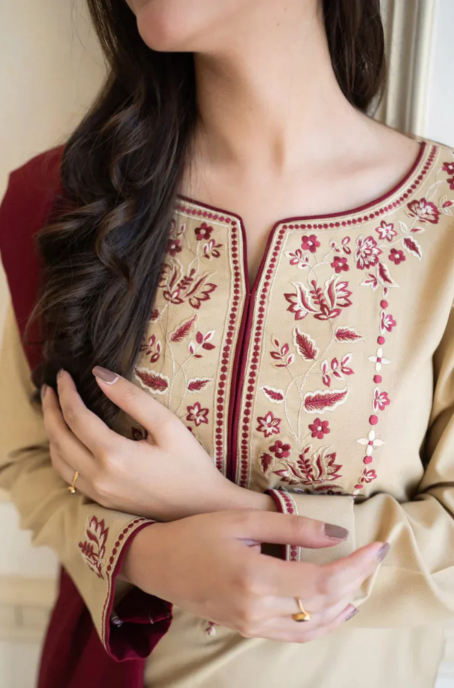 AISLING -  3PC Lawn Embroidered ZF186