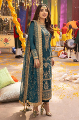 ASIM JOFA - 3PC Chiffon Sequence Embroidered ZF46