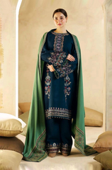 Zara Shahjahan - 3PC Dhanak Embroidered ZF30