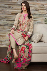 Khaadi - 3PC Dhanak Embroidered ZF37