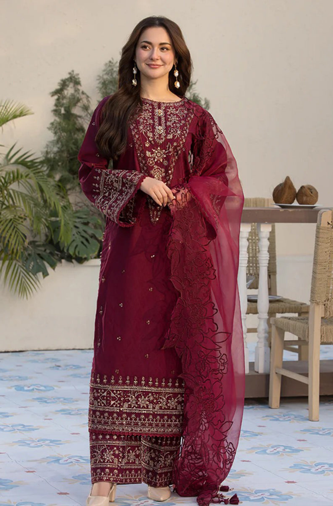 GRACE - 3PC Chikenkari Lawn Embroidered ZF226