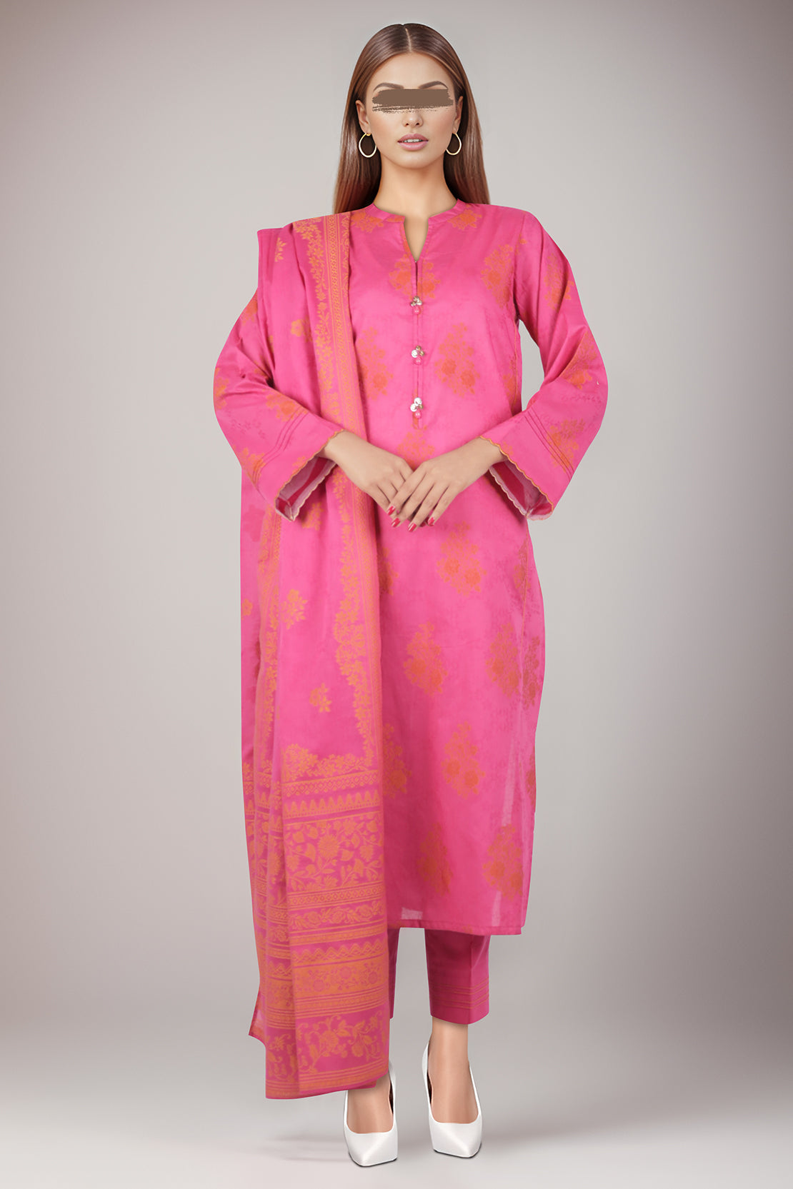 SAYA - 3PC Jacquard Lawn ZF103