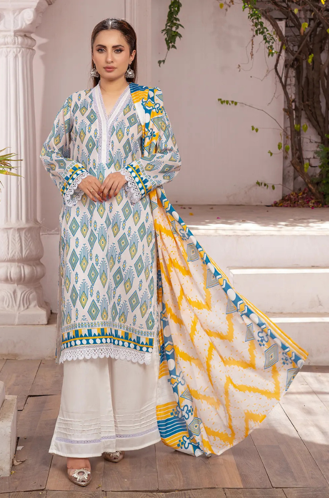 Sawariya - Digital Printed Lawn ZF93