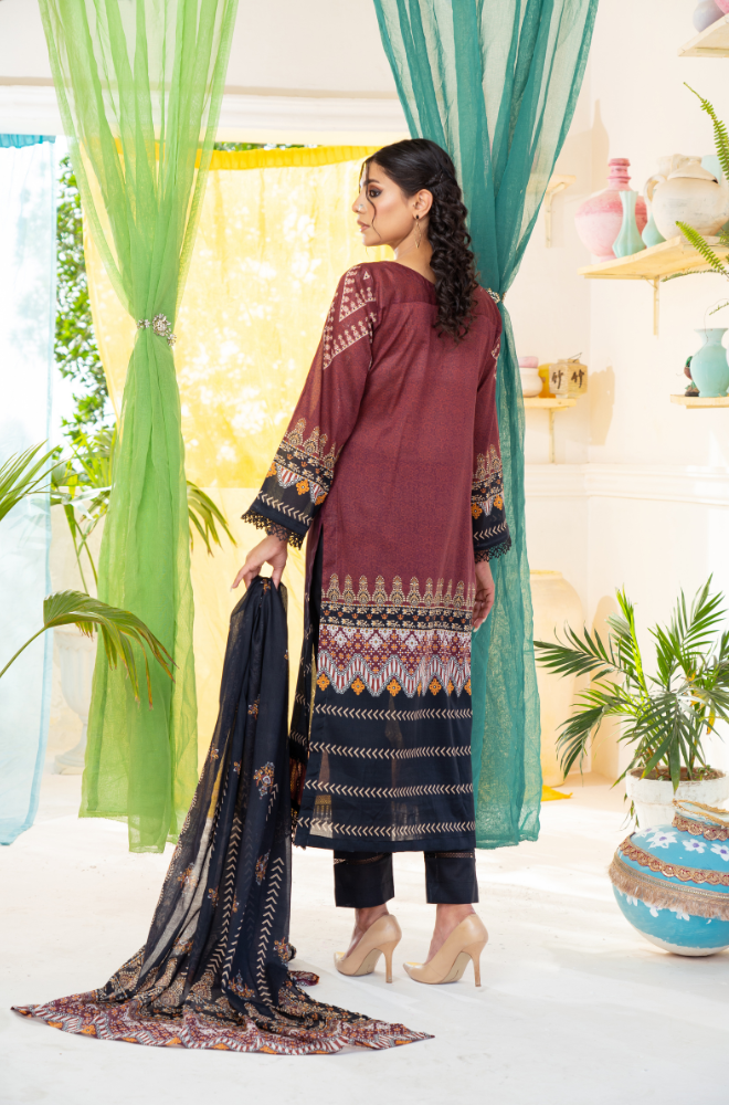 Kashish - Digital Printed Lawn ZF77