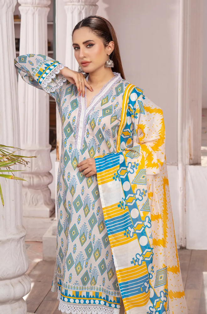 Sawariya - Digital Printed Lawn ZF93