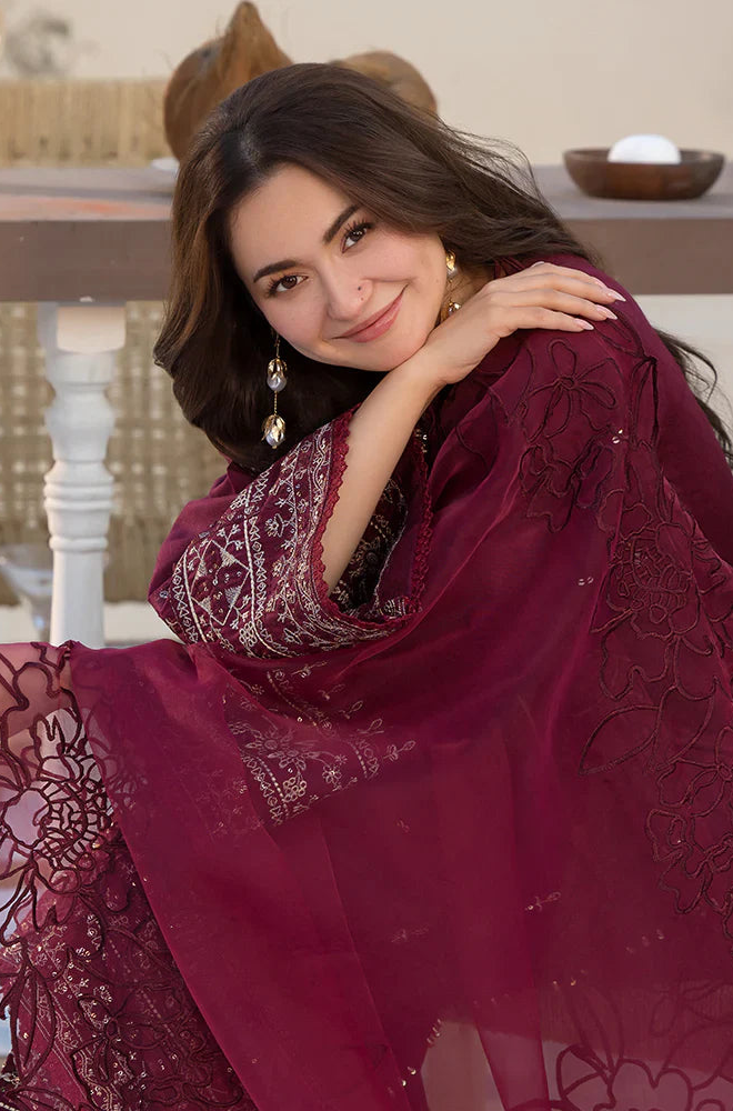 GRACE - 3PC Chikenkari Lawn Embroidered ZF226