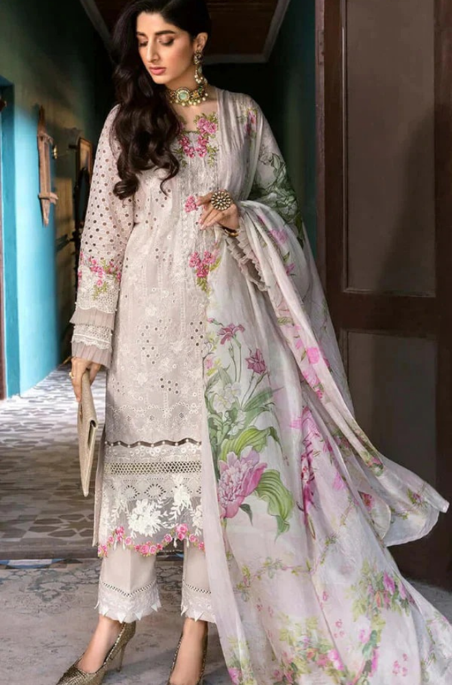 ELAF - 3PC Lawn Chikenkari Embroidered ZF247