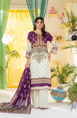 Kashish - Digital Printed Lawn ZF76