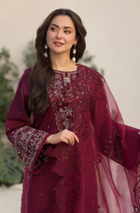 GRACE - 3PC Chikenkari Lawn Embroidered ZF226