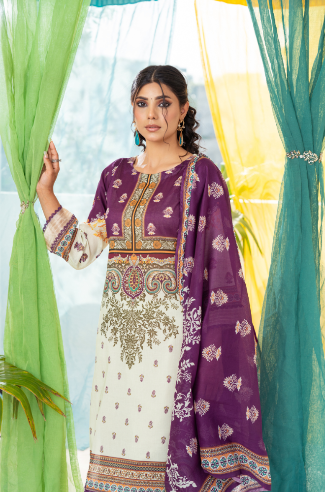 Kashish - Digital Printed Lawn ZF76