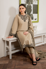 Garnet - 3PC Lawn Embroidered ZF15