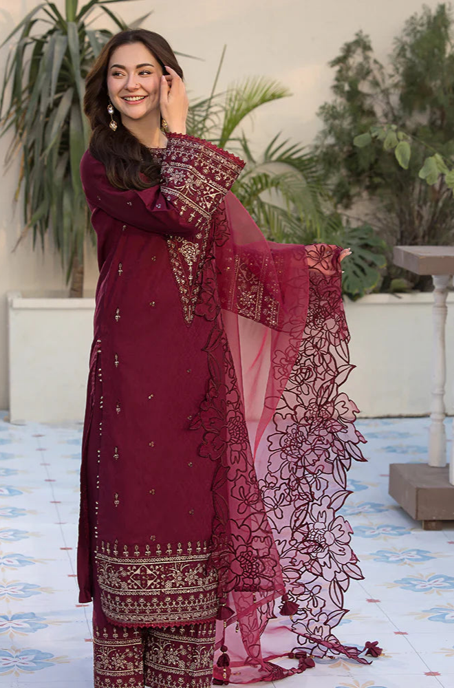 GRACE - 3PC Chikenkari Lawn Embroidered ZF226