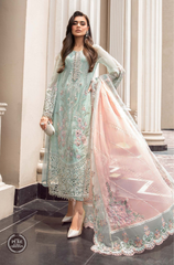 Maria B - 3PC Chiffon Heavy Embroidered ZF57