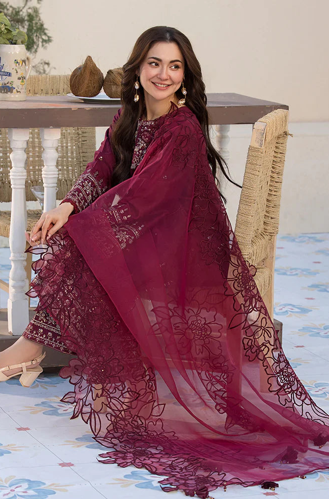 GRACE - 3PC Chikenkari Lawn Embroidered ZF226