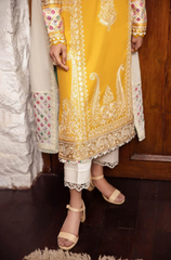 Zara Shah Jahan - 3PC Dhanak Embroidered ZF54