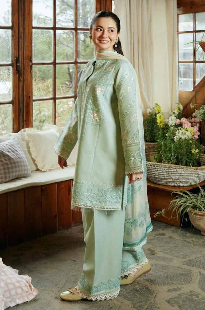 HAZE - 3PC Lawn Embroidered ZF257