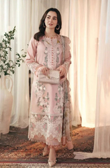 3PC - Lawn Embroidered with Digital Printed Jacquard Dupatta ZF242