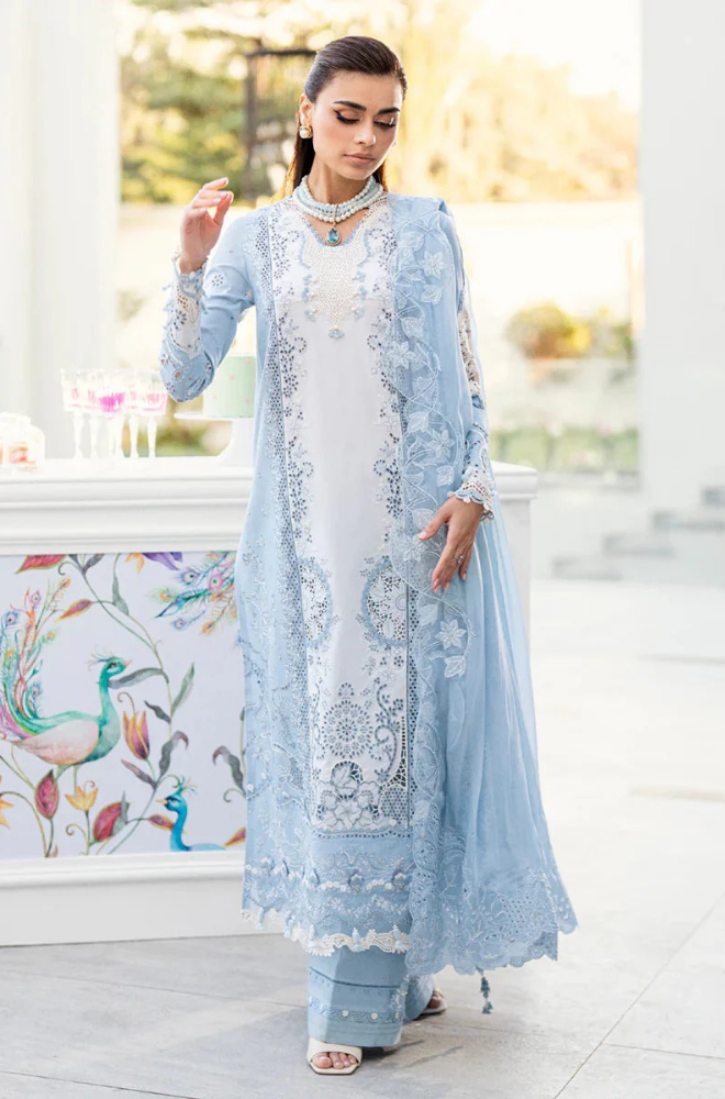 Denim Daze - 3PC Lawn Embroidered ZF258