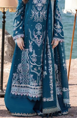 QALAMKAR - 3PC Lawn Embroidered ZF234
