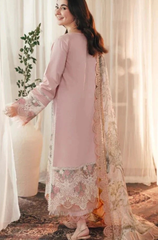 3PC - Lawn Embroidered with Digital Printed Jacquard Dupatta ZF242