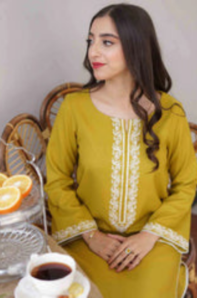 ASLING - 3PC Dhanak Embroidered ZF09