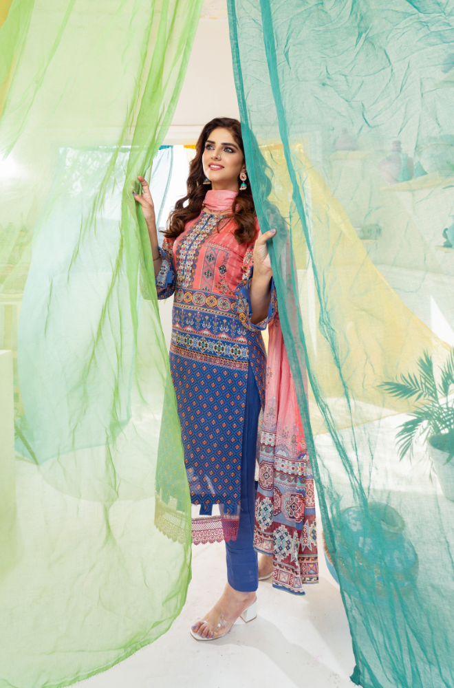 Kashish - Digital Printed Lawn ZF71