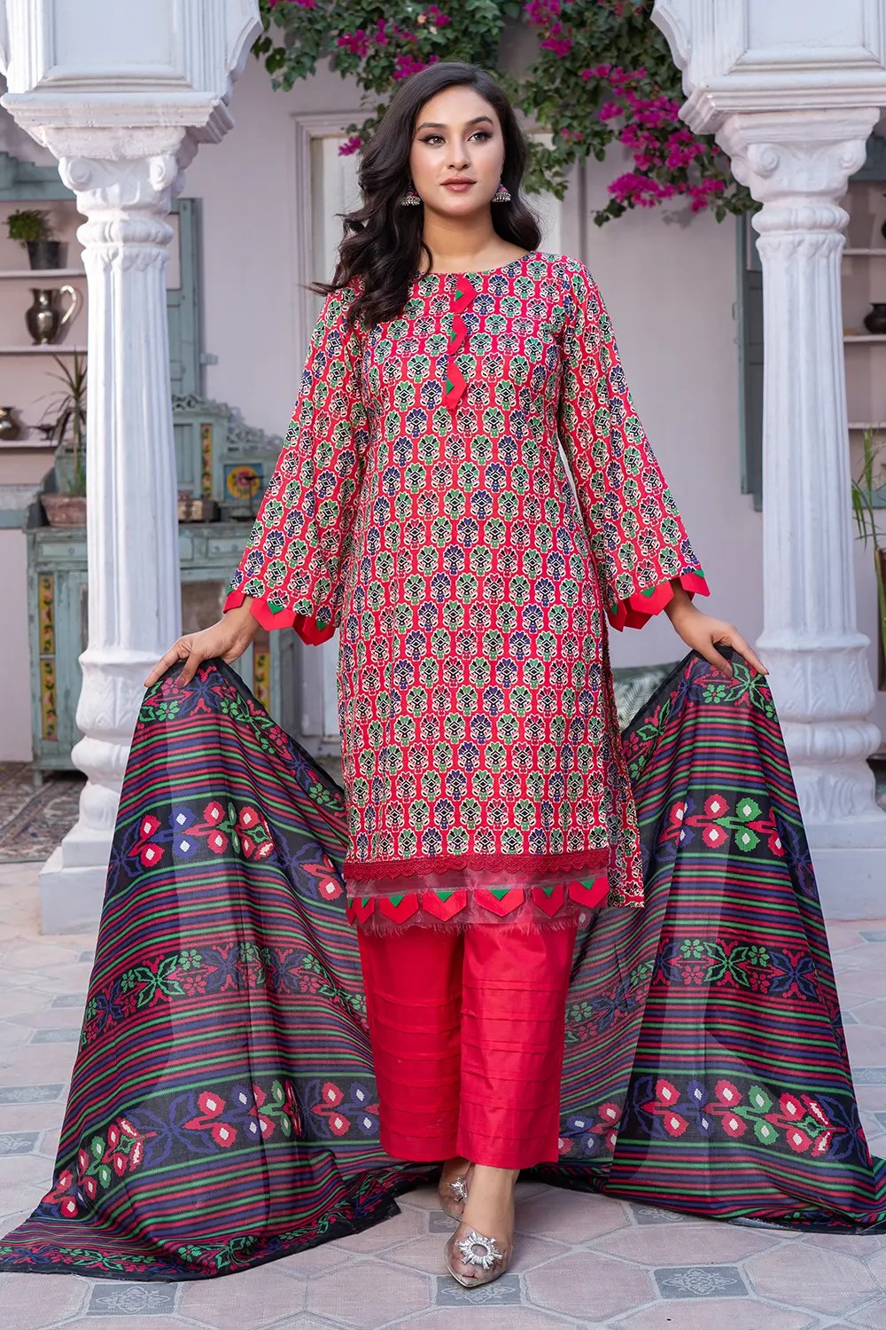 Shafaq - Digital Printed Lawn ZF90