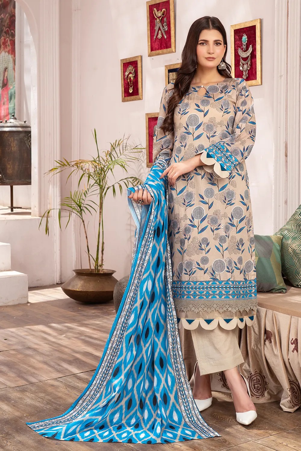 Shafaq - Digital Printed Lawn ZF87