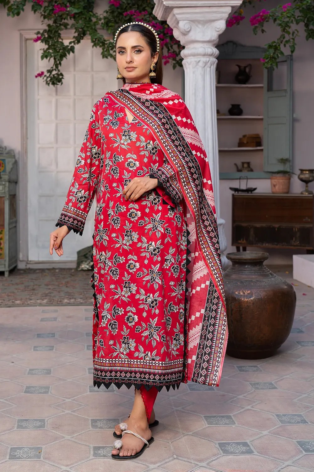 Shafaq - Digital Printed Lawn ZF83